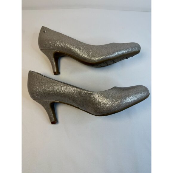 LifeStride Pumps Women Size 7.5M Gold Metallic Soft Cushion Heel Dressy Shoes - Picture 7 of 12